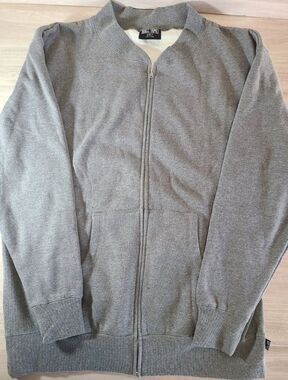 Hall of Fame Thermal Lined Zip Jacket XL Gray Fleece Streetwear NWOT